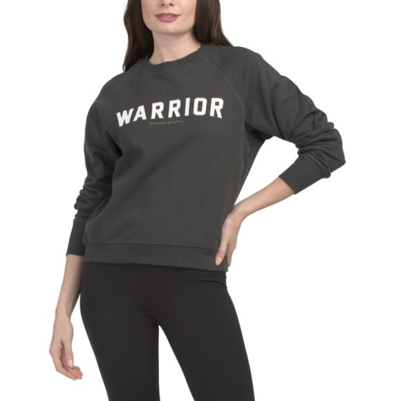 SPIRITUAL GANGSTER Black Warrior Crew Neck Sweatshirt - Picture 1 of 2